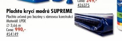 Plachta krycí modrá SUPREME