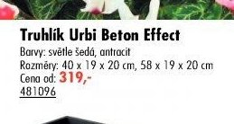Truhlík Urbi Beton Effect