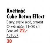 Květináč Cube Beton Effect