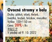 Ovocné stromy v balu