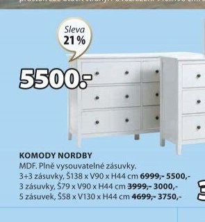 Komody NORDBY (široká)