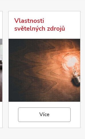 Vlastnosti světelných zdrojů