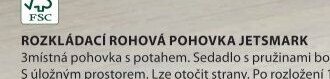 Rozkládací rohová pohovka JETSMARK