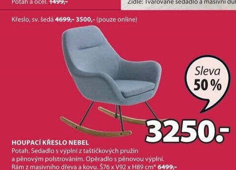 HOUPACÍ KŘESLO NEBEL