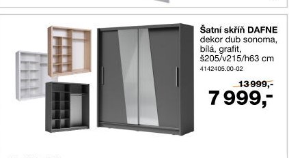 Šatní skříň DAFNE