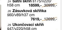 Zásuvková skříňka š60/v89/h37 cm