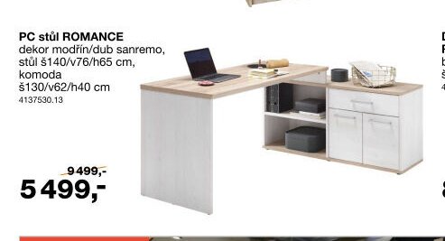 PC stůl ROMANCE