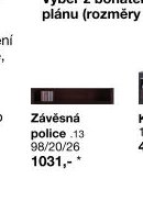 Závěsná police .13