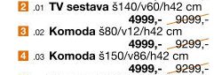Komoda š80/v12/h42 cm