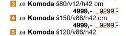 Komoda š150/v86/h42 cm