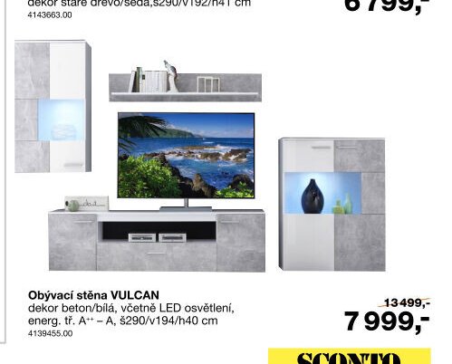 Obývací stěna VULCAN