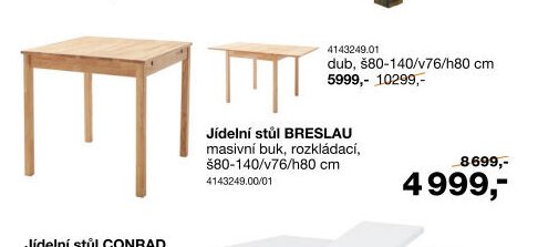 Jídelní stůl BRESLAU
