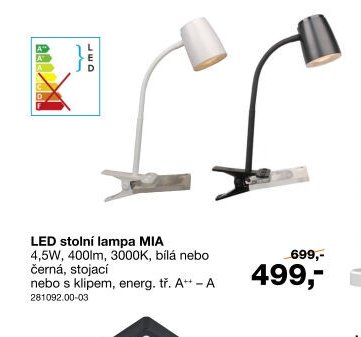 LED stolní lampa MIA