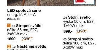LED spotová série