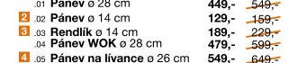 Rendlík o 14 cm