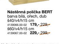 Nástěnná polička BERT