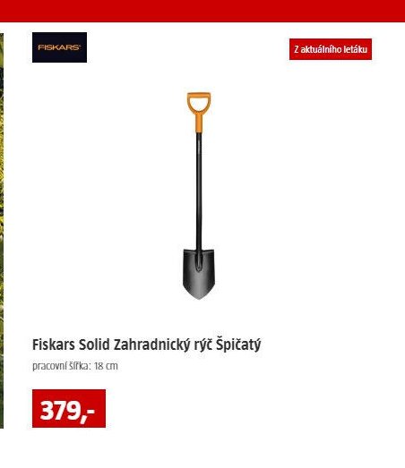 Fiskars Solid Zahradnický rýč Špičatý