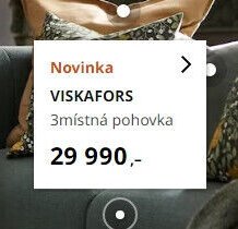 VISKAFORS 3místná pohovka