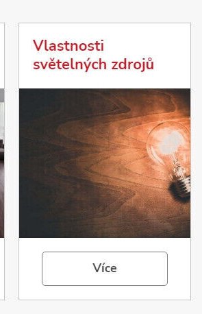 Vlastnosti světelných zdrojů