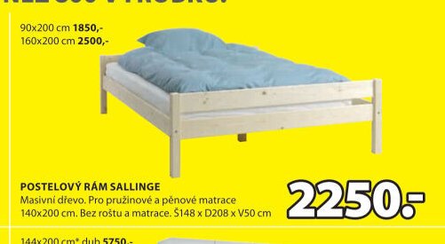 POSTELOVÝ RÁM SALLINGE