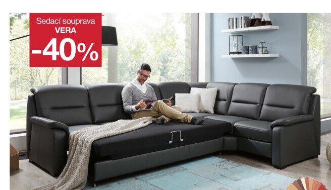 Kožená sedací souprava VERA
