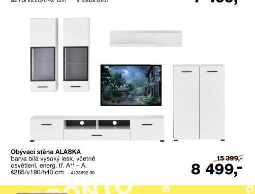 Obývací stěna ALASKA