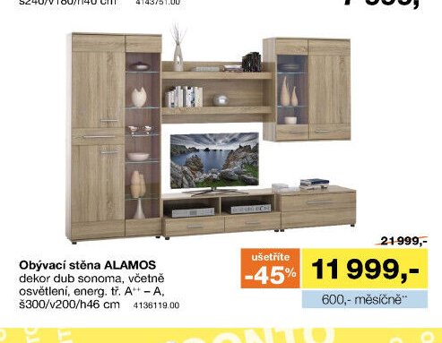 Obývací stěna ALAMOS
