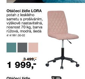 Otáčecí židle LORA