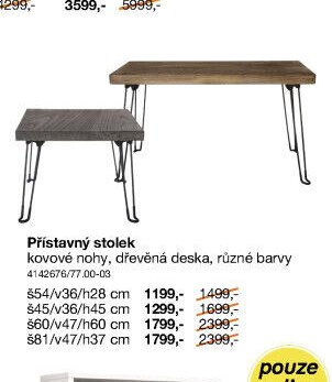 Přistavný stolek