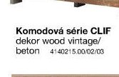 Komodová série CLIF