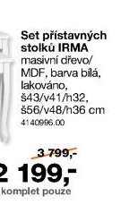 Set přístavných stolků IRMA