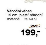 Vánoční věnec 19 cm