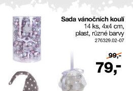 Sada vánočních koulí