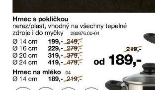 Hrnec s pokličkou nerez/plast