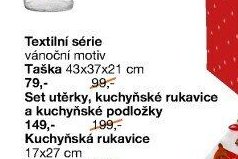 Textilní série vánoční motiv