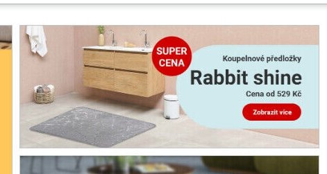 Koupelnové předložky Rabbit shine
