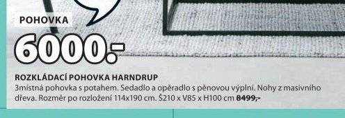 ROZKLÁDACÍ POHOVKA HARNDRUP
