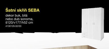 Šatní skříň SEBA