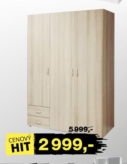 Šatní skříň SEBA