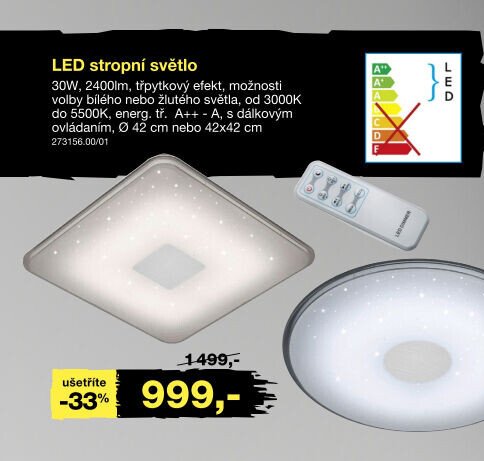 LED stropní světlo
