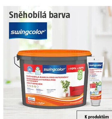 Sněhobílá barva swingcolor