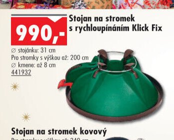 Stojan na stromek s rychloupínáním Klick Fix