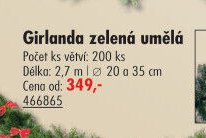 Girlanda zelená umělá