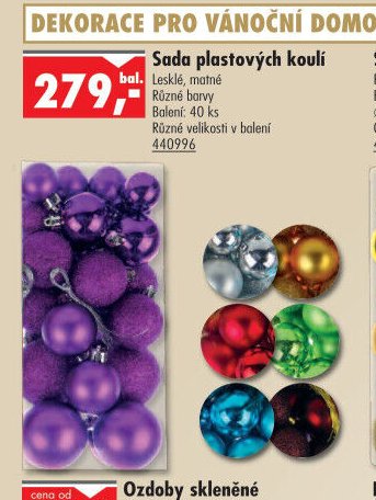 Sada plastových koulí
