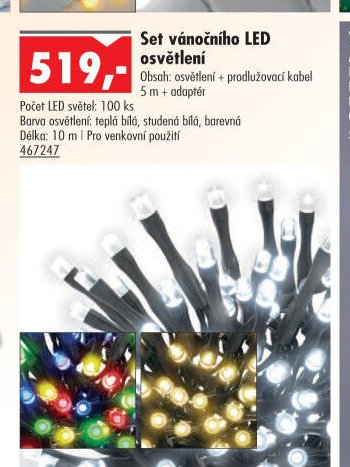 Set vánočního LED osvětlení