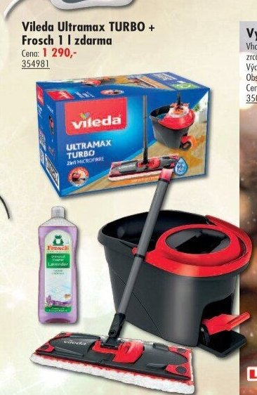 Vileda Ultramax TURBO + Frosch 1 l zdarma