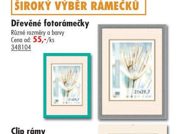 Dřevěné fotorámečky