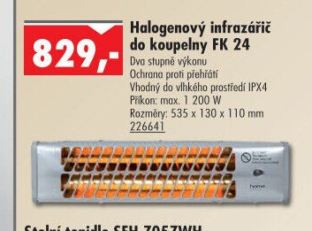 Halogenový infrazářič do koupelny FK 24