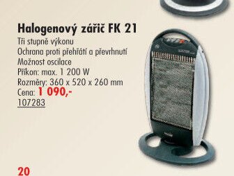 Halogenový zářič FK 21