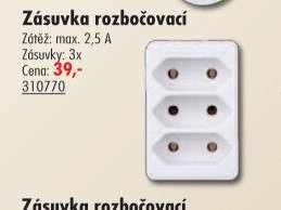 Zásuvka rozbočovací